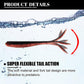 Spinpoler 20pcs Soft Fishing Lure Artificial Bait Fork Tail 75mm 1.6g Jerkbait Minnow Drop Shot Rubber For Rigging And Jigging
