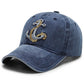 Mens Ship Anchor Wash Embroidered Baseball Caps For Women Hats Retro Leisure Trucker Duck Tongue Cap Male Outdoor Sunscreen Hat