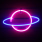 Planet LED Lights Neon Light Sign Bedroom Decor Neon Sign Night Lamp for Rooms Wall Art Bar Party USB or Battery Powered