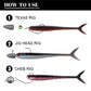 Spinpoler 20pcs Soft Fishing Lure Artificial Bait Fork Tail 75mm 1.6g Jerkbait Minnow Drop Shot Rubber For Rigging And Jigging