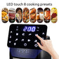 MIUI 10L/12.7QT Electric Air Fryer Oven MI-CYCLONE Rotisserie Dehydrator LED Large Capacity Chicken Frying Machine 5in1 - Snapitonline