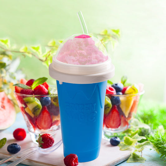 Quick-frozen Slushy Cup Smoothie Cup Ice Cream Maker Kitchen Durable Squeeze Quick Cooling Cup Milkshake Bottle - Snapitonline