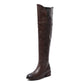 Over Knee Thigh High Boots Women Flat Low Heels Women Shoes Square Heel - Snapitonline