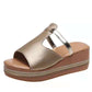 Wedge Heel Female Fish Mouth Word Casual Outdoor Sandals - Snapitonline