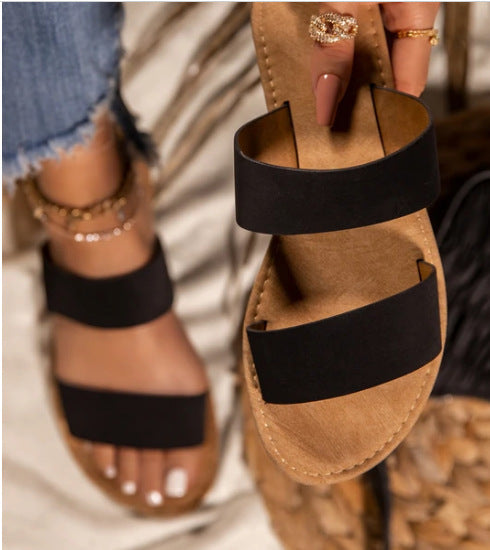 Sandals Flat Women's Summer Flat Sandals - Snapitonline