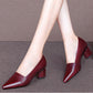 Low-Heel Pointed Toe All-Match Pumps - Snapitonline