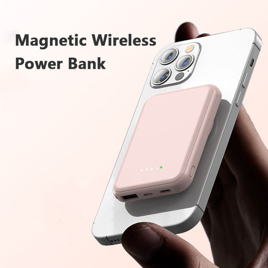Mini Fast Charging Magnetic Wireless Power Bank 5000 MAh 10000 MAh Portable - Snapitonline
