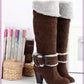 Womens Boots Shoes High Heeled Knee High Boots - Snapitonline