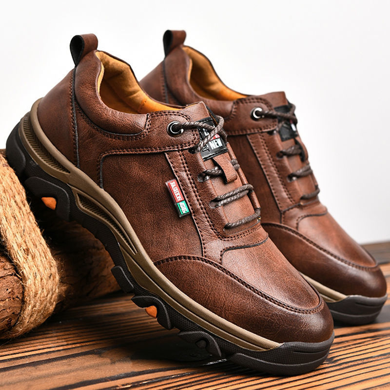 Men Casual Shoes Sneakers 2021 New High Quality Vintage Shoes Men Cow Leather Flats Leather Shoes Men - Snapitonline