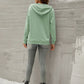 Women’s Solid Color Button Up Cozy Drawstring Hood