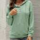 Women’s Solid Color Button Up Cozy Drawstring Hood